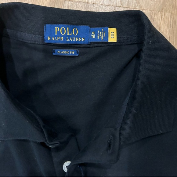 Polo Ralph Lauren Black Polo Shirt Size XL - Picture 4 of 4